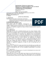 Informe de Bioquimica PH de Los Alimentos