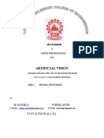 Artificial Vision: M.Sonika P.Srikanth Iv/Iv B.Tech (E.C.E)