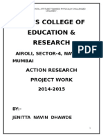 MCT'S College of Education & Research: Action Research Project Work