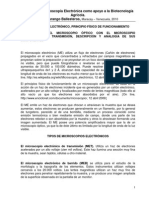 Técnicas de Microscopía Electrónica Como Apoyo A La Biotecnología Agrícola PDF