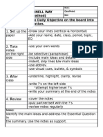 The Cornell Way (STAR Method) Turn The Daily Objective On The Board Into An Essential Question