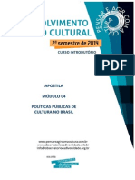 04 Políticas Públicas para A Cultura No Brasil - Apostila