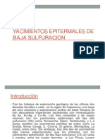 Yac. Epitermales de Baja Sulfuración