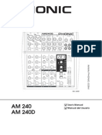 Manual Mesa PHONIC AM240 AM240D en Es