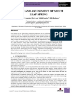 Design and Assessment of Multi Leaf Spring: Ashish V. Amrute, Edward Nikhil Karlus, R.K.Rathore