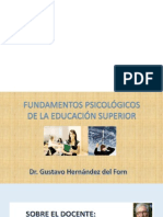 Fundamentos Psicológicos de La Educación Superior