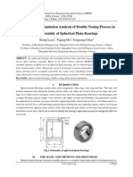 Finite Element Simulation Analysis of Double Nosing Process in The Assembly of Spherical Plain Bearings