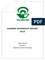 Textile Internship Vardhman