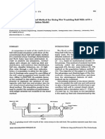 A Comparison of The Bond Method For Sizing Wet Tumbling Mills With A Size Mass Balance Simulation Model