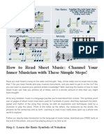 How To Read Sheet Music