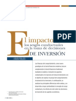 El Impacto de Los Sesgos Conductuales en La Toma de Decisiones de Inversión