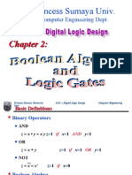 Chapter 2 Boolean Algebra Logic Gates