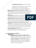 Clasificación de Empresas Bancarias