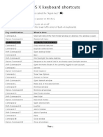 Mac OS X Keyboard Shortcuts