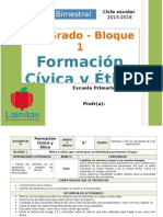 Plan 5to Grado - Bloque 1 Formación C y E