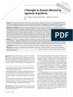 Microtensile Bond Strength To Enamel Affected by Hypoplastic Amelogenesi