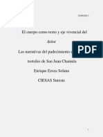 El Cuerpo Como Texto y Eje Vivencial Del Sufrir - para Combinar PDF