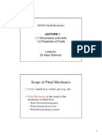 Lecture 1 Fluid Mechanics