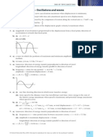 Solutions For Topic 4 - Oscillations and Waves: End-Of-Topic Questions