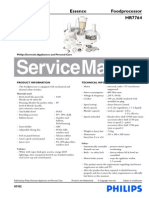 Service Manual: Essence Foodprocessor HR7764