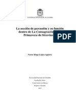 La Sección de Percusión y Su Función Dentro de La Consagración de La Primavera de Stravisky