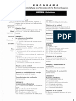 Carta Descriptiva - Guionismo