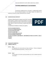 Consideraciones Ambientales y de Seguridad