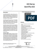 CS-2401 600 Series IdentiFlex 602 Analog Addr Panel