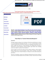 Customer Relationship Management Project Report MBA, Customer Retention Project Report, Loyalty Services According To Customer
