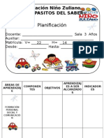 Planificación de Preescolar