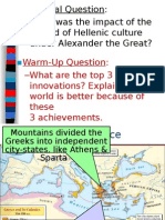 Hellenism Alexander The Great