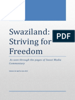 Swaziland Striving For Freedom Vol 18 Apr - June 2015