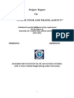 Project Report On "Online Tour and Travel Agency"