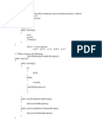 Core Java Theory Test