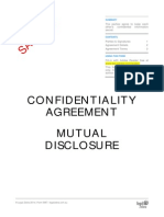 Confidentiality Agreement (Mutual Disclosure) Sample