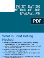 Point Rating Method of Job Evaluation