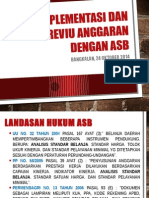 Implementasi Dan Reviu Anggaran Dengan ASB