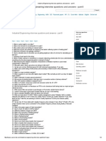 Industrial Engineering Interview Questions and Ansndustrial Engineering Interview Questions and Answers