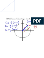 MCR3U Sine and Cosine of Angles More Than 90 Degrees