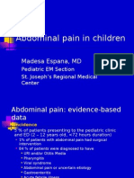 Abdominal Pain in Children