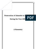 Persecution of Ahmadis in Pakistan During The Year 2008