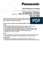 Manual Conmutador Panasonic Kx-nt556