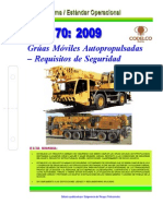 NEO-70 Grúas Móviles Autopropulsadas - Requisitos de Seguridad.