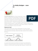 Case Control Study Design