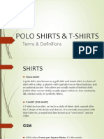 Polo Shirts & T-Shirts Terms & Definitions