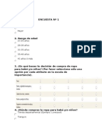 Ejemplos de Encuestas de Ropa