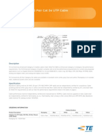 510 Series CMP 25 Pair Cat 5e UTP Cable Cut Sheet: Description