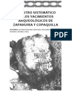 Registro Sistemático de Los Yacimientos Arqueológicos de Zapahuira y Copaquilla