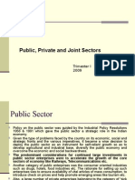 Public Private and Joint Sectors