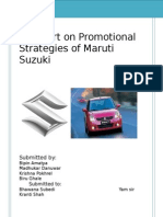 Maruti Suzuki Promotional Strategies